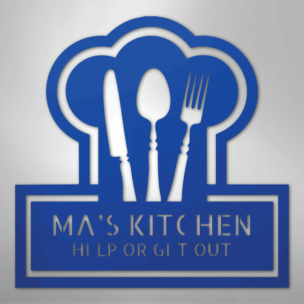 Custom Metal Wall Art - Personalized Kitchen Sign