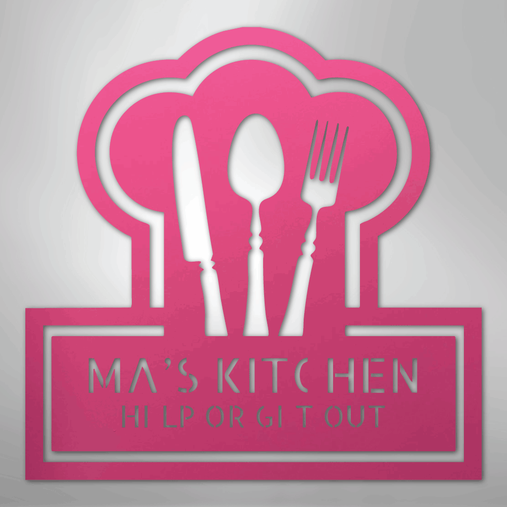 Custom Metal Wall Art - Personalized Kitchen Sign