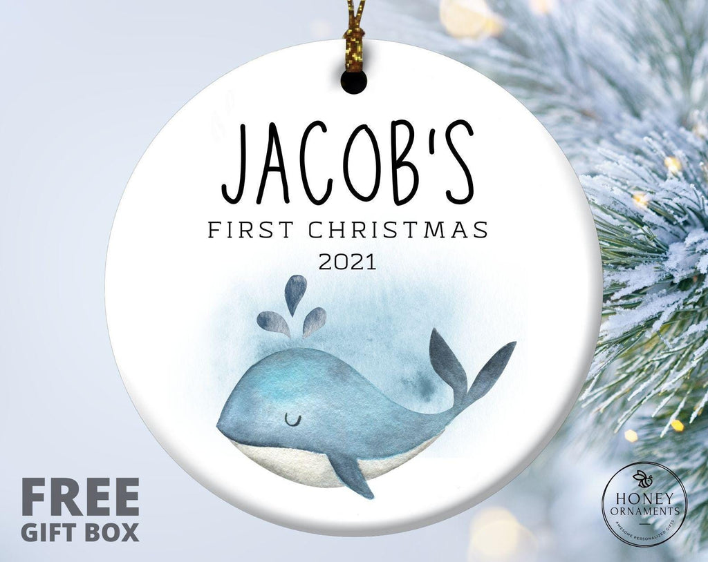 Baby First Christmas Ornaments Personalized Baby Gift Boy