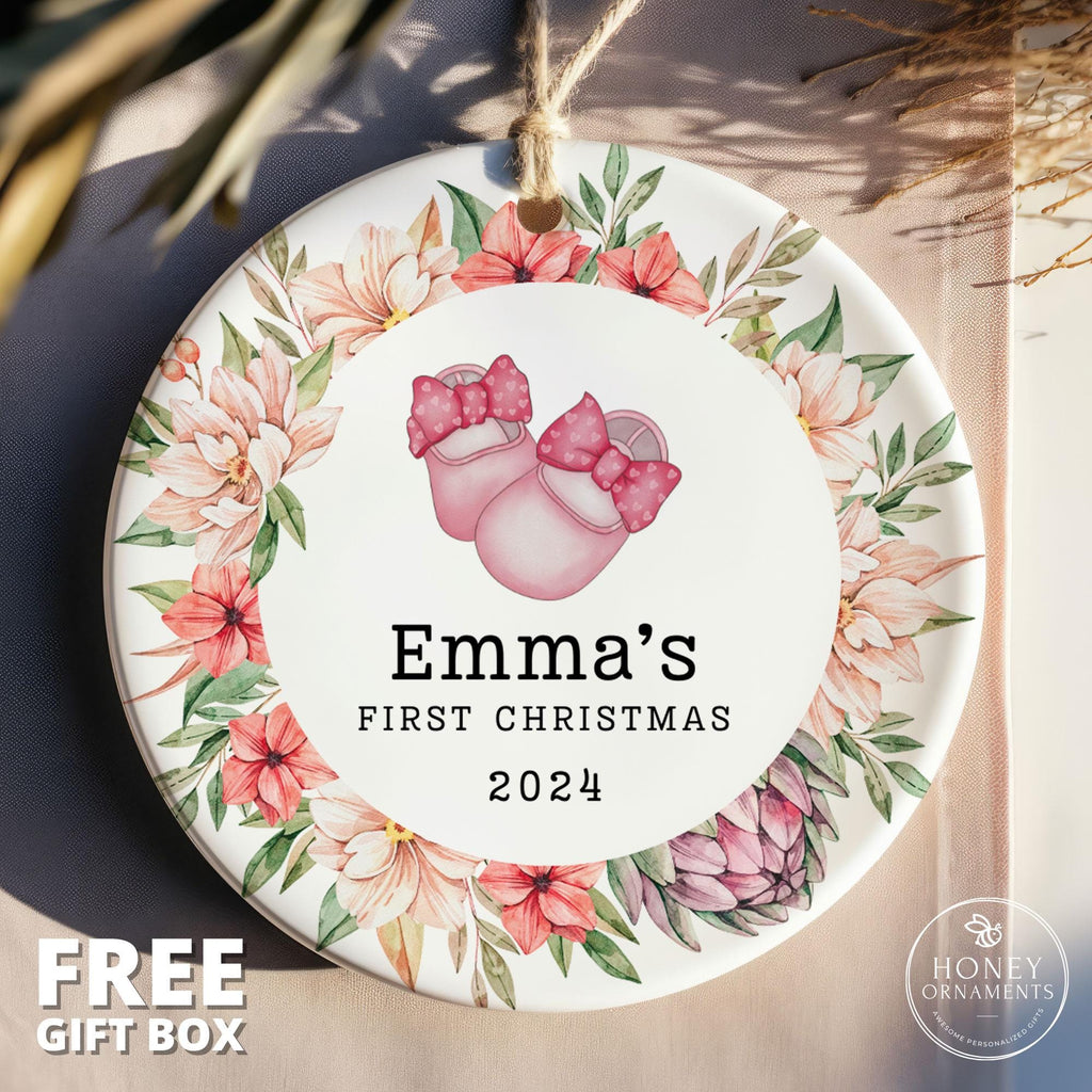 Baby First Christmas Ornaments Personalized Baby Gift Boy