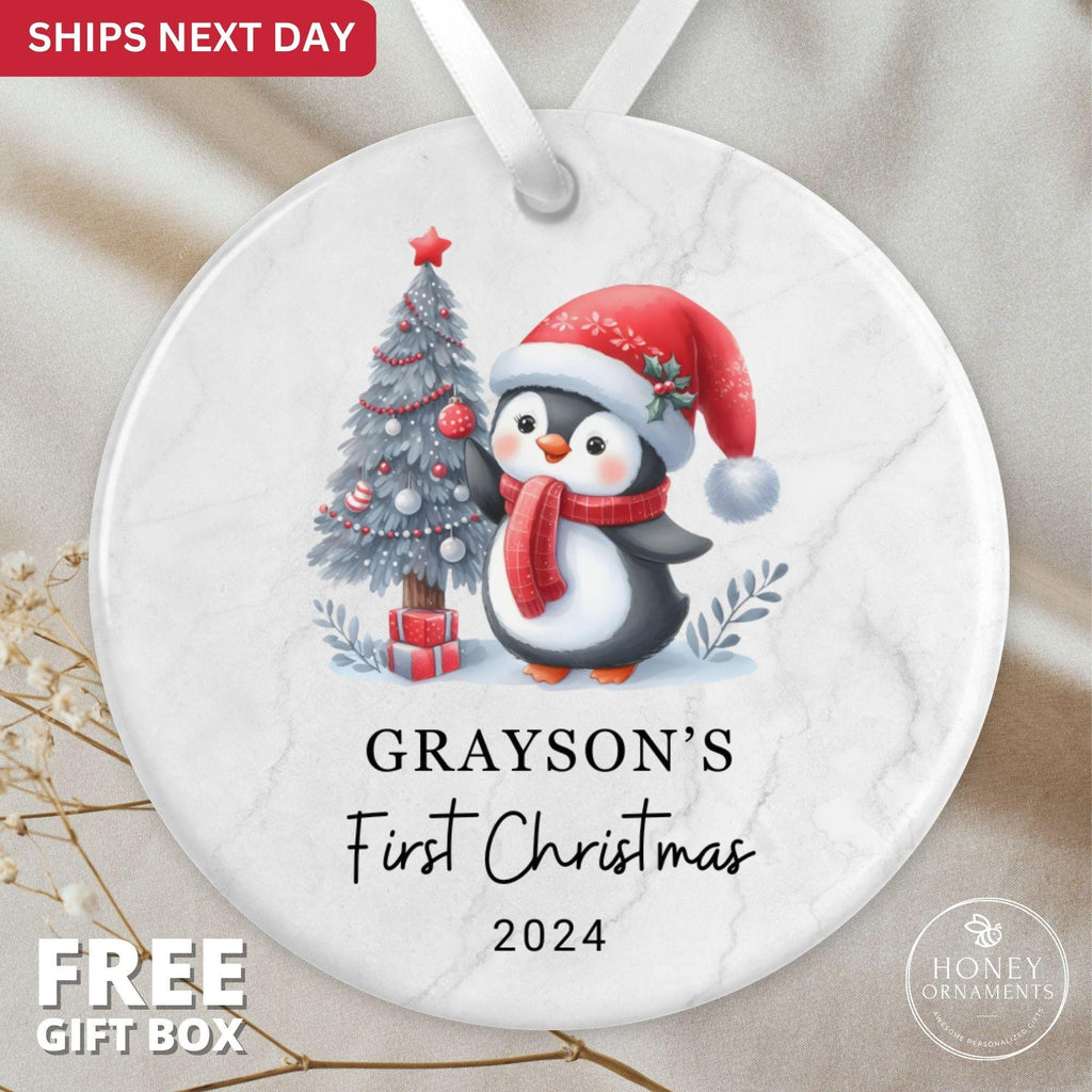 Baby First Christmas Ornaments Personalized Baby Gift Boy